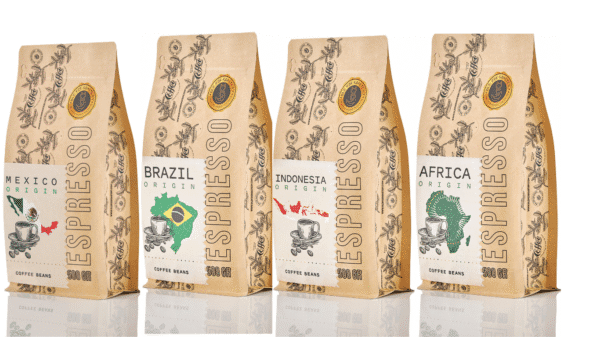 Set "4 Continents" Coffee beans