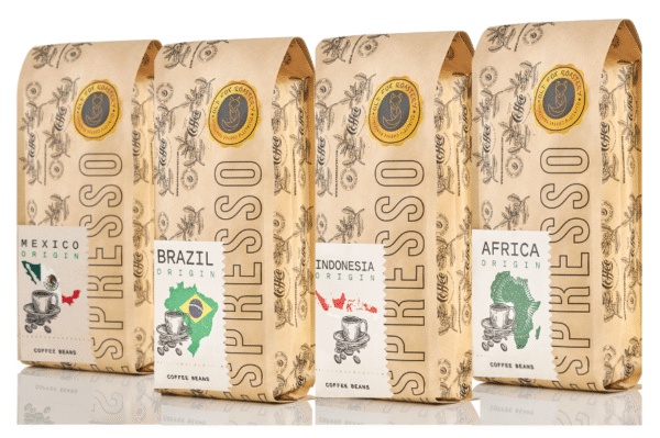 Rinkinys "4 Continents" Kavos pupelės